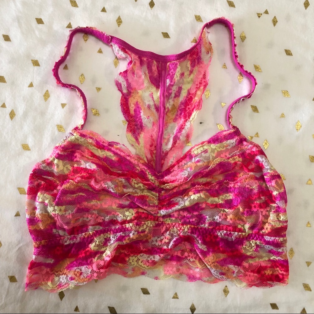 VS Pink Multi-Color Bralette